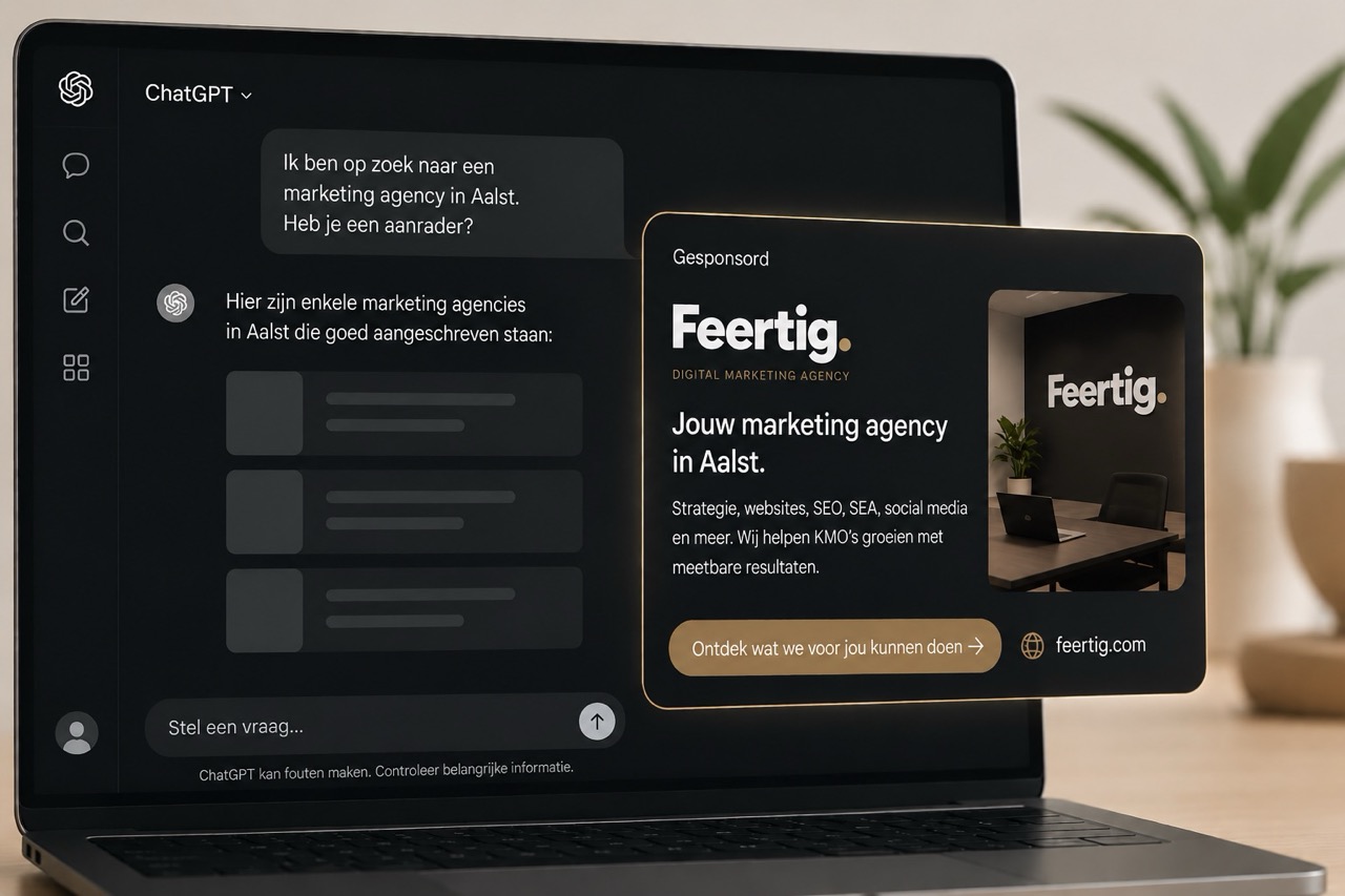 chatgpt ads adverteren ai feertig marketing agency aalst groot