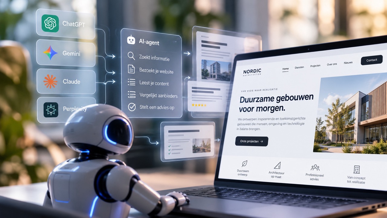 AI agent verkent website feertig aalst